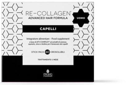 RE-COLLAGEN UOMO CAPELLI 60 STICK - Farmadott.it