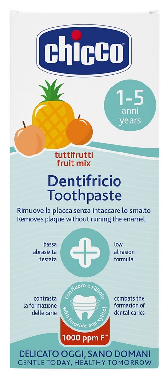 CHICCO DENTIFRICIO TUTTIFRUTTI DA 1 A 5 ANNI CON FLUORO - Farmadott.it