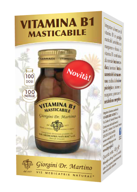 VITAMINA B1 MASTICABILE 100 PASTIGLIE - Farmadott.it