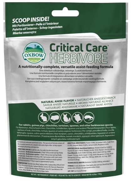 CRITICAL CARE HERBIVORE 141 G - Farmadott.it