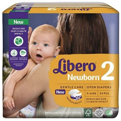 LIBERO NEWBORN PANNOLINO PER BAMBINO TAGLIA 2 3-6 34 PEZZI - Farmadott.it