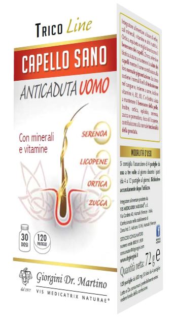 CAPELLO SANO ANTICADUTA UOMO 120 PASTIGLIE - Farmadott.it