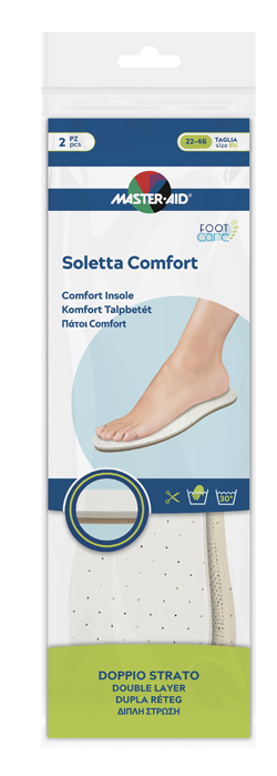MASTER-AID FOOTCARE SOLETTA COMFORT RITAGLIABILE 2 PEZZI I1 - Farmadott.it
