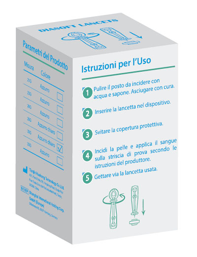 LANCETTE PUNGIDITO DIASOFT LANCET 25 PEZZI - Farmadott.it