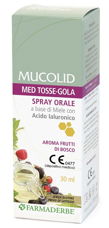 MUCOLID MED TOSSE GOLA SPRAY ORALE 30 ML AROMA FRUTTI DI BOSCO - Farmadott.it