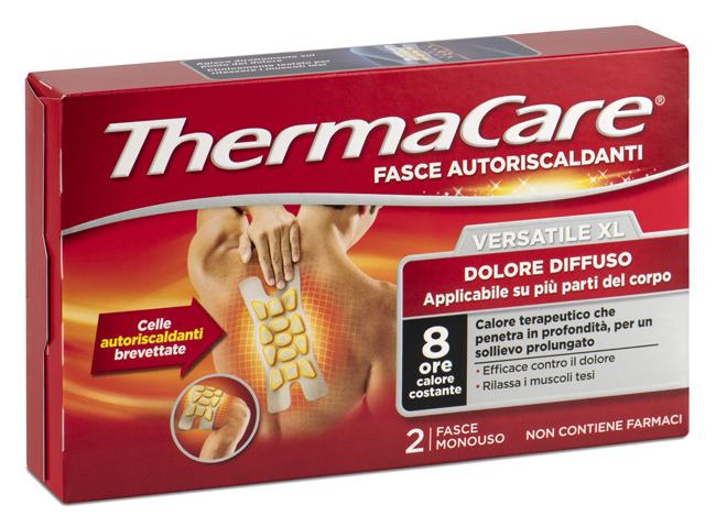 FASCIA AUTORISCALDANTE VERSATILE THERMACARE XL 2 PEZZI - Farmadott.it