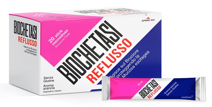 BIOCHETASI REFLUSSO 20 STICK AROMA ARANCIA - Farmadott.it