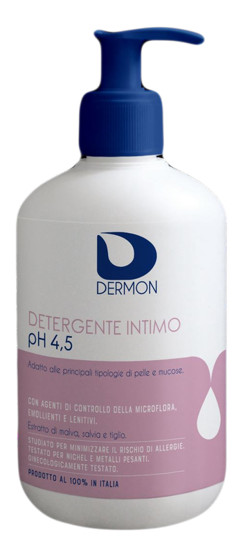 DERMON DETERGENTE INTIMO USO FREQUENTE PH 4,5 500 ML - Farmadott.it