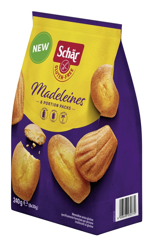SCHAR MADELEINES SENZA LATTOSIO 8 PORZIONI DA 30 G - Farmadott.it