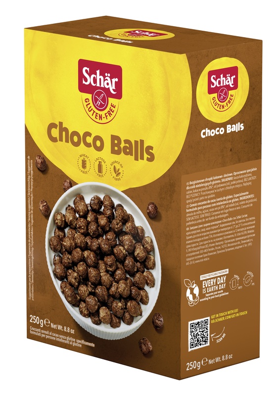 SCHAR CHOCO BALLS CEREALI SENZA LATTOSIO 250 G - Farmadott.it