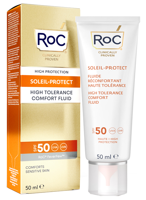 ROC FLUIDO SOLARE VISO SPF 50 ELEVATA TOLLERABILITA' 50 ML - Farmadott.it