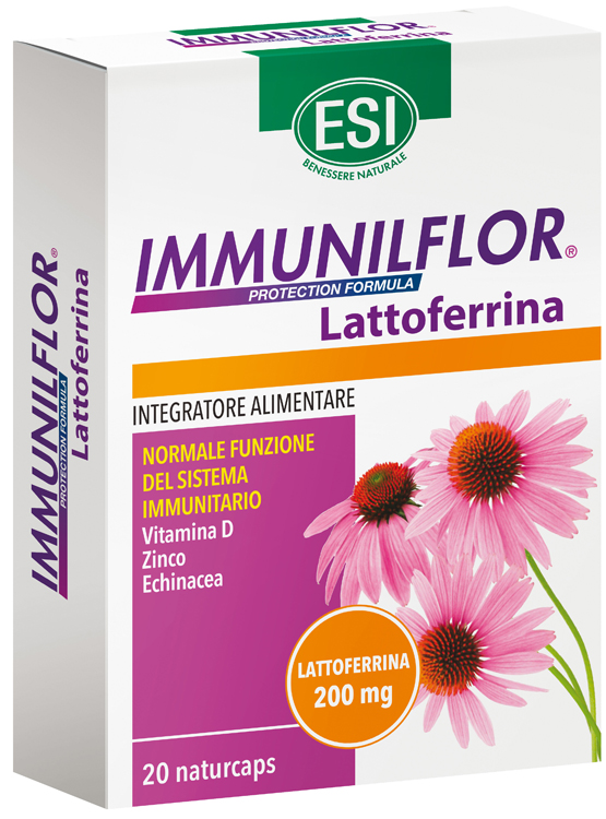 ESI IMMUNILFLOR LATTOFERRINA 20 NATURCAPS - Farmadott.it