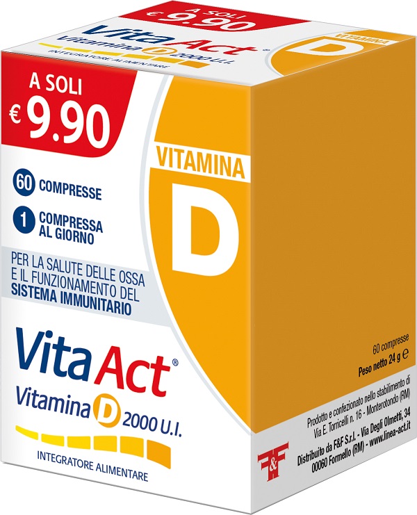 VITA ACT VITAMINA D 2000UI 60 COMPRESSE - Farmadott.it