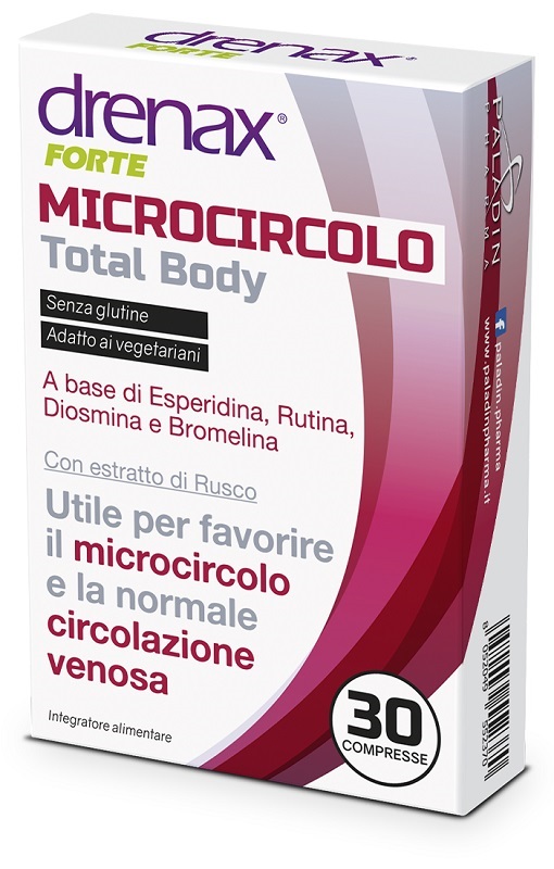 DRENAX FORTE MICROCIRCOLO TOTAL BODY 30 COMPRESSE - Farmadott.it