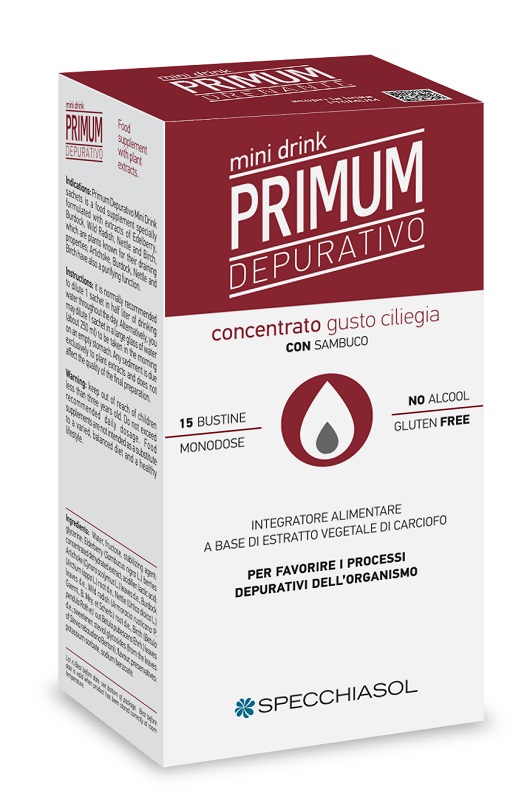 PRIMUM DEPURATIVO MINIDRINK CILIEGIA 15 STICK DA 10 ML - Farmadott.it