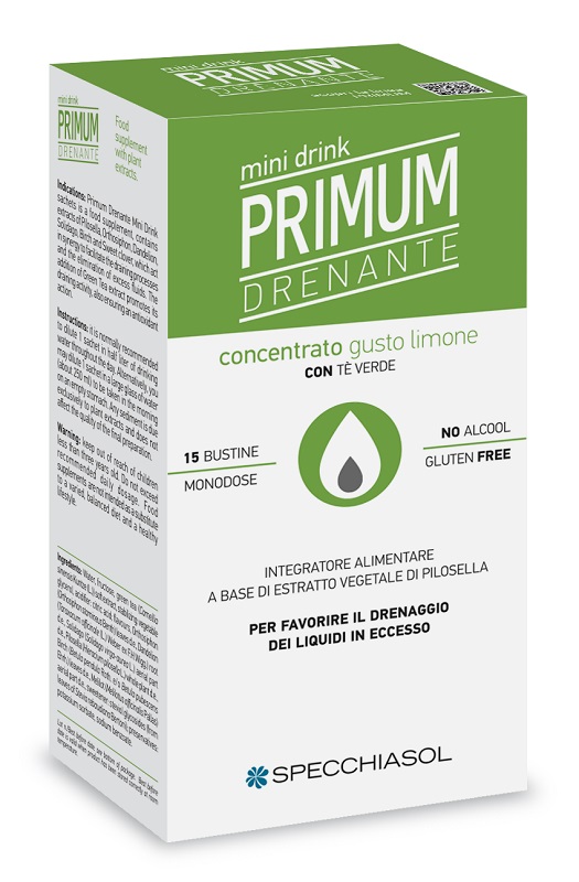PRIMUM DRENANTE MINIDRINK LIMONE 15 STICK DA 10 ML - Farmadott.it