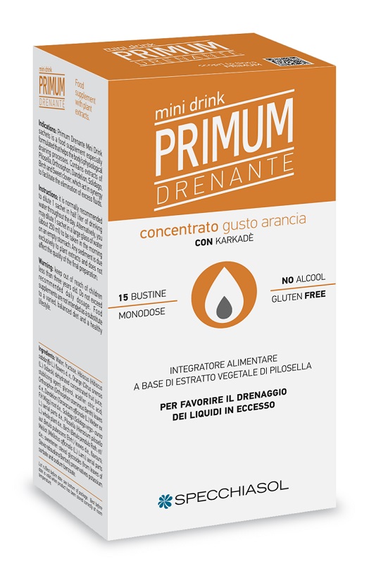 PRIMUM DRENANTE MINIDRINK ARANCIA 15 STICK DA 10 ML - Farmadott.it
