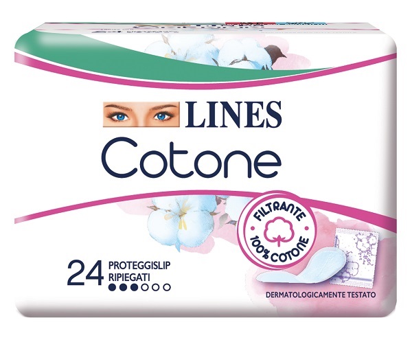 LINES COTONE BIO SALVASLIP RIPIEGATI 24 PEZZI - Farmadott.it