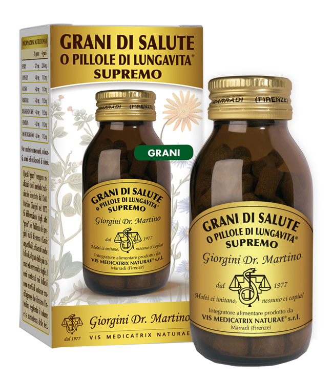GRANI DI SALUTE O PILLOLE DI LUNGAVITA SUPREMO 90 G - Farmadott.it