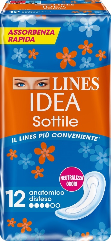 LINES IDEA SOTTILI ANATOMICI 12 PEZZI - Farmadott.it