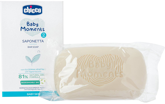 CHICCO BABY MOMENTS SAPONE SOLIDO 100 G - Farmadott.it
