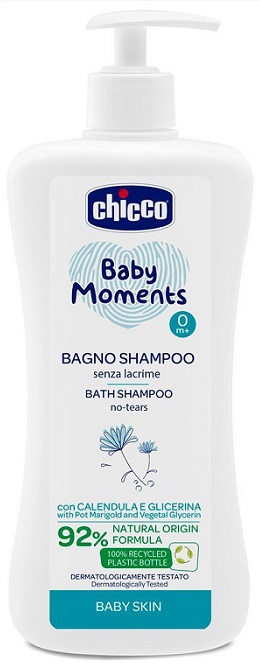 CHICCO BABY MOMENTS BAGNO SHAMPOO DELICATE 500 ML - Farmadott.it