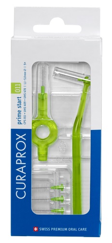 CURAPROX CPS 011 SCOVOLINO PRIME START 011 LIME GREEN 5 PEZZI - Farmadott.it