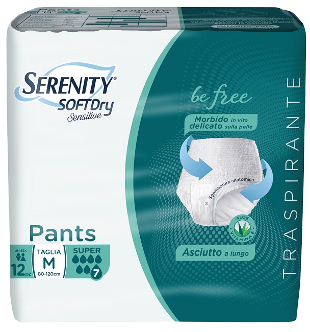 SERENITY PANTS SD SENSITIVE SUPER M 12 PEZZI - Farmadott.it