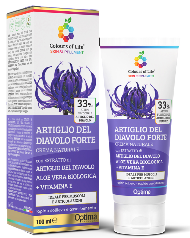 COLOURS OF LIFE SKIN SUPPLEMENT ARTIGLIO DEL DIAVOLO 33% CREMA 100 ML - Farmadott.it