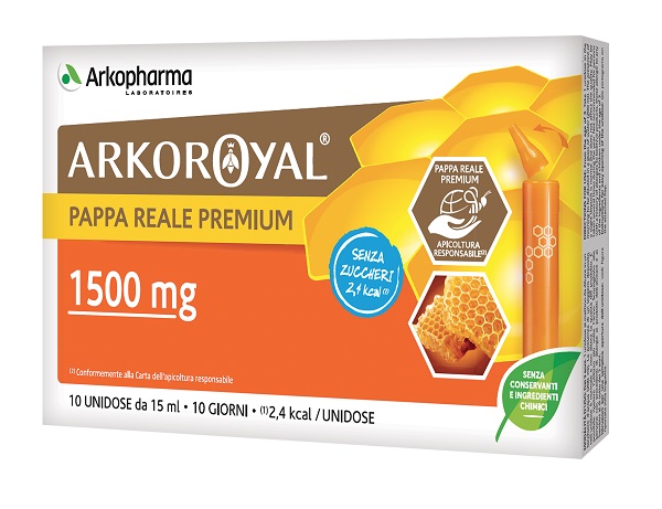 ARKOROYAL PAPPA REALE 1500MG SENZA ZUCCHERO 10 FLACONCINI DA 15 ML - Farmadott.it