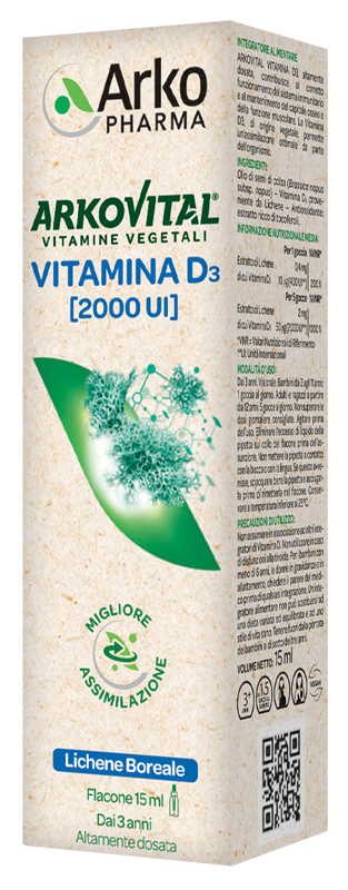 ARKOVITAL VITAMIN D3 15 ML - Farmadott.it
