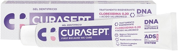 CURASEPT GEL DENTIFRICIO ADS DNA TRATTAMENTO RIGENERANTE 75 ML - Farmadott.it