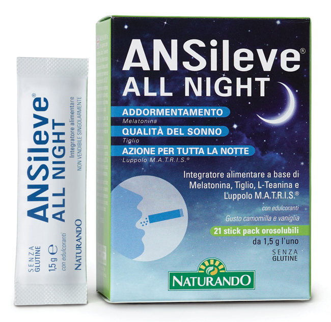 ANSILEVE ALL NIGHT 21 STICK PACK OROSOLUBILI - Farmadott.it