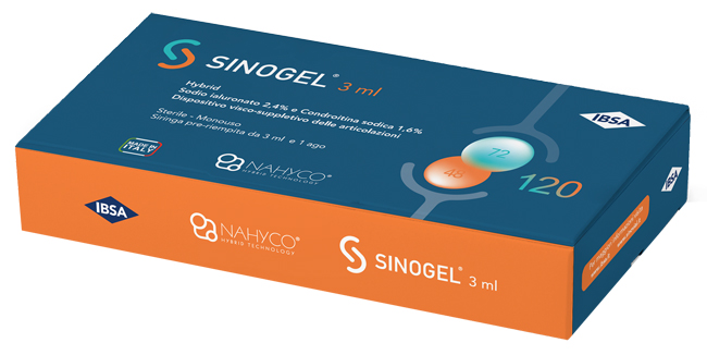 SIRINGA INTRA-ARTICOLARE SINOGEL 2,4% ACIDO IALURONICO + 1,6% CONDROITINA SODICA 3ML + 1 AGO - Farmadott.it