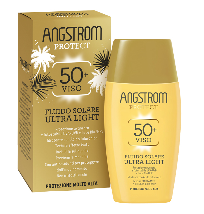ANGSTROM FLUIDO SOLARE VISO ULTRA LIGHT SPF 50+ 40 ML - Farmadott.it