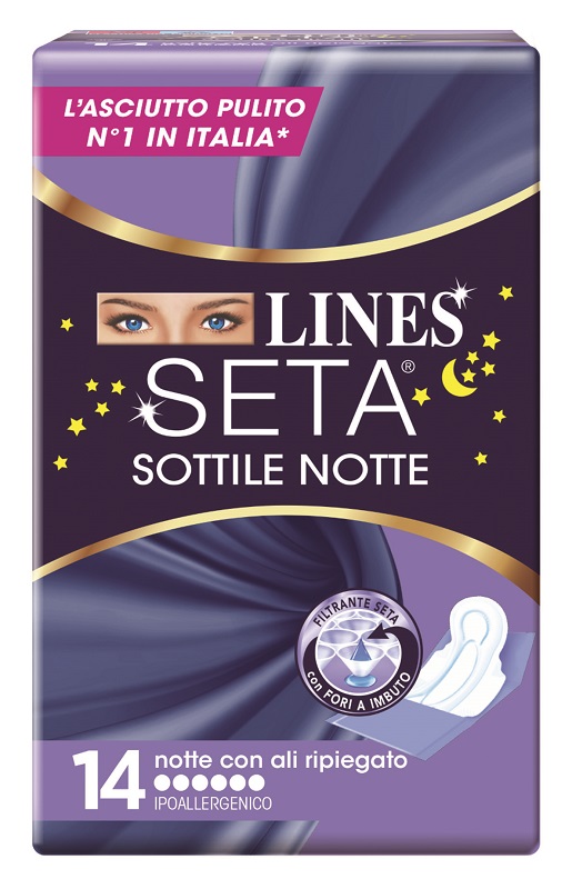 LINES SETA SOTTILE NOTTE CON ALI 14 PEZZI - Farmadott.it