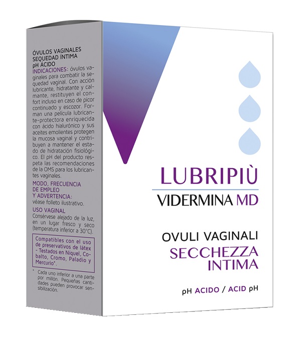 VIDERMINA LUBRIPIU' OVULI VAGINALI 2 BLISTER DA 5 OVULI - Farmadott.it