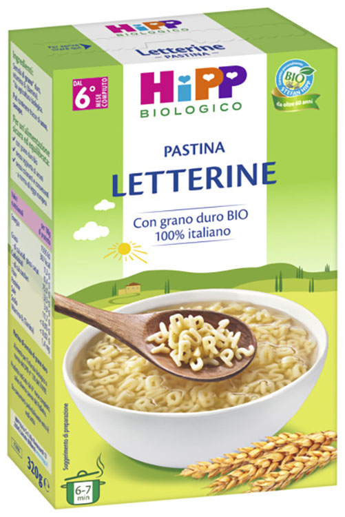 HIPP BIO PASTINA LETTERINE 320 G - Farmadott.it