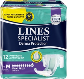 PANNOLONE A MUTANDINA LINES SPECIALIST DERMA MAXI XL 20 PEZZI - Farmadott.it