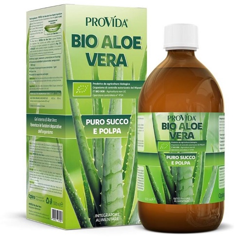 PROVIDA BIO ALOE VERA PURO SUCCO E POLPA 500 ML - Farmadott.it