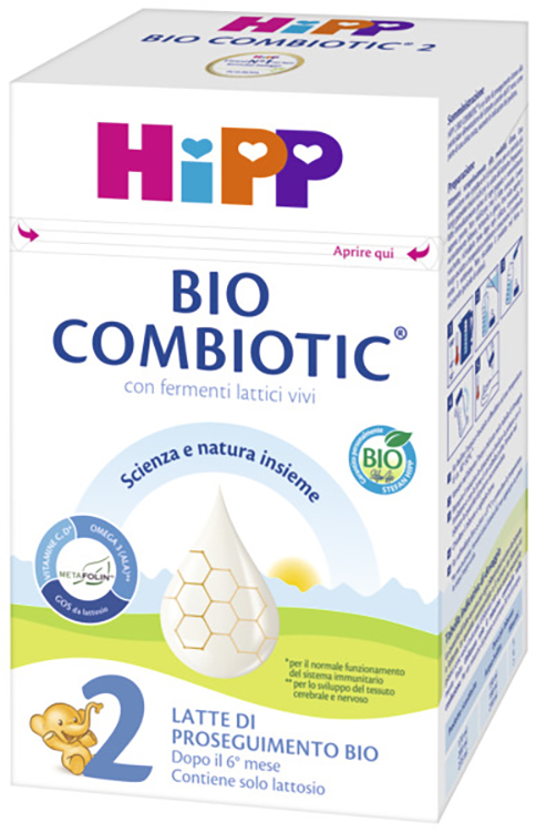 HIPP LATTE 2 COMBIOTIC 600 G BIO - Farmadott.it