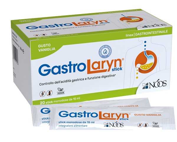 GASTROLARYN 20 STICK DA 15 ML GUSTO VANIGLIA SENZA GLUTINE SENZA LATTOSIO - Farmadott.it