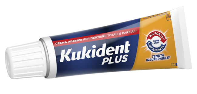 KUKIDENT PLUS DOPPIA AZIONE CREMA ADESIVA DENTIERE 40 G - Farmadott.it