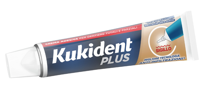 KUKIDENT PLUS BARRIERA ANTI-CIBO NEUTRO CREMA ADESIVA DENTIERE 40 G - Farmadott.it