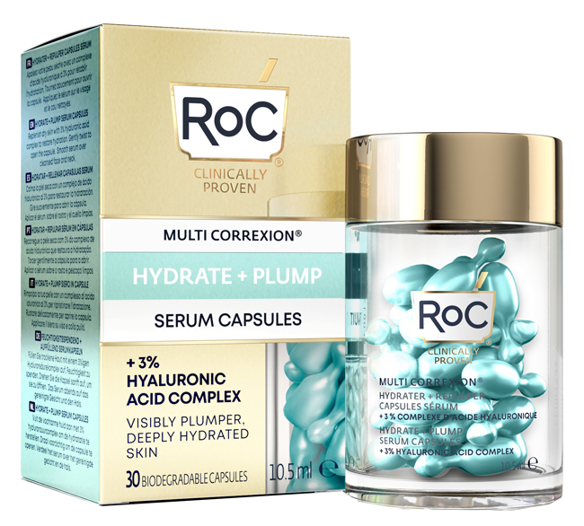 ROC MULTI CORREXION HYDRATE+ PLUMP SIERO VISO IN CAPSULE 30 CAPSULE - Farmadott.it