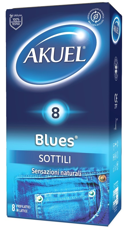 PROFILATTICO AKUEL BLUES SOTTILE 8 PEZZI - Farmadott.it
