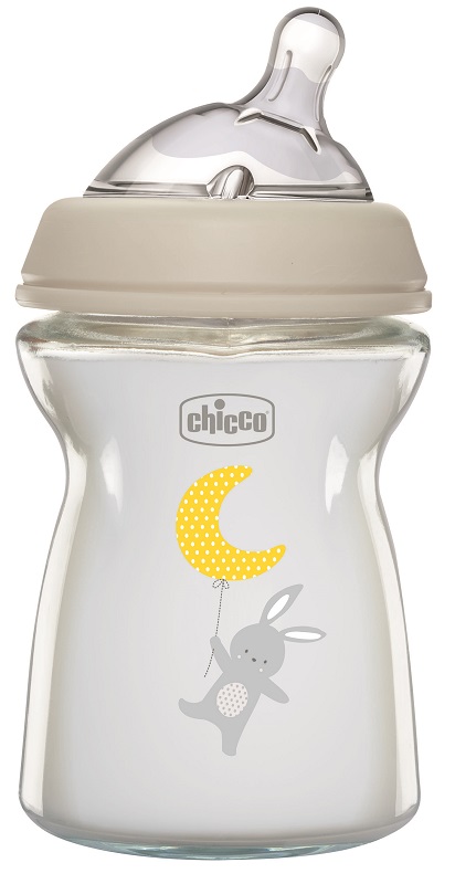 CHICCO BIBERON NAT FEEL VETRO 0M+ 250 ML - Farmadott.it