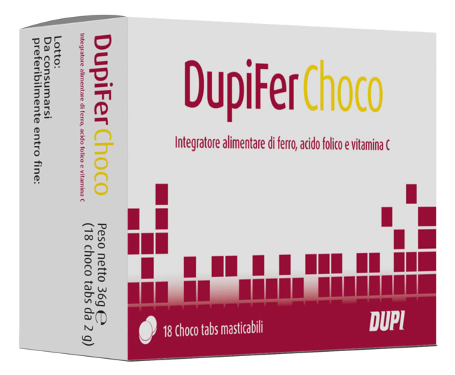 DUPIFER CHOCO 18 CHOCO TABS - Farmadott.it