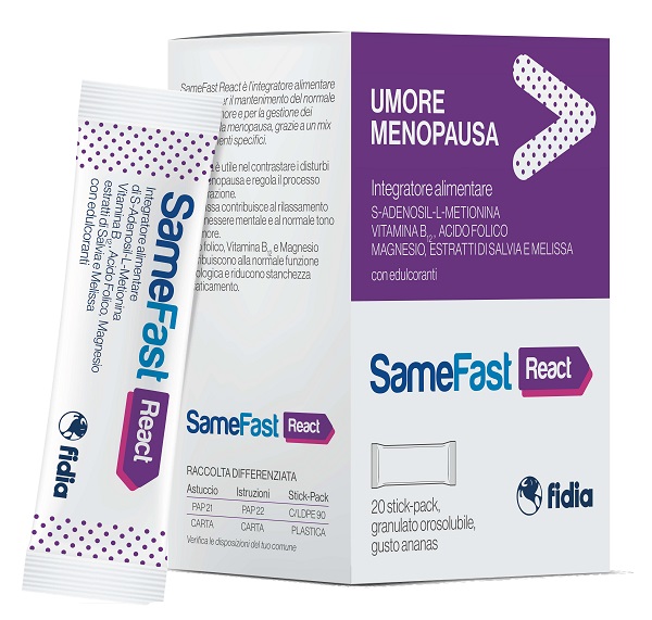 SAMEFAST REACT 20 STICK PACK - Farmadott.it