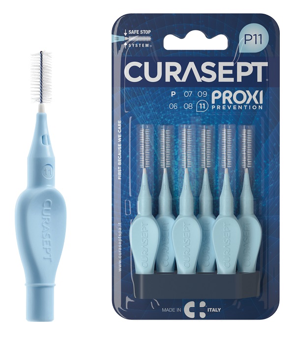 CURASEPT PROXI P11 AZZURRO/LIGHT BLUE 6 PEZZI - Farmadott.it